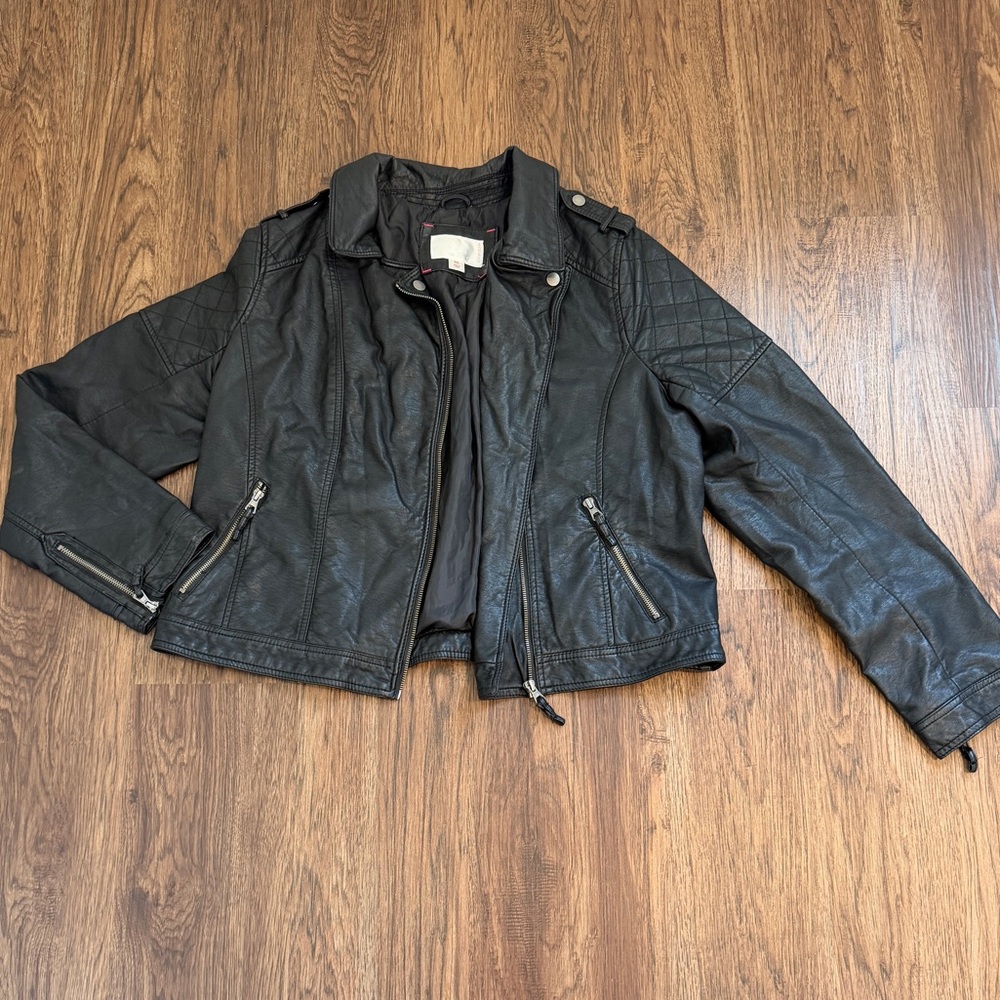 Xhilaration Black Leather Jacket